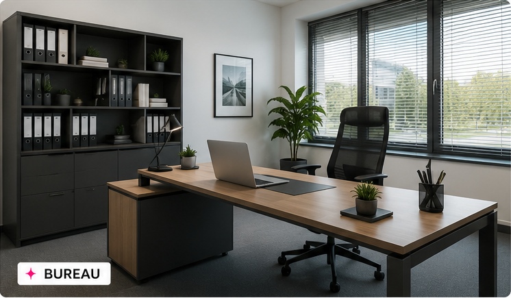 Bureau professionnel entretenu