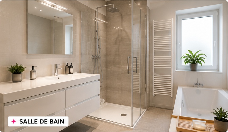 Salle de bain impeccable